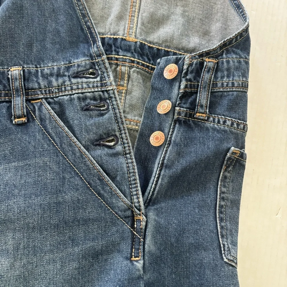 Gap Denim Skirtall Overall Dress Pockets Medium Blue Kid Size‎ XXL or Women’s S